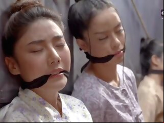 bondage asian bdsm Three Thai Women Cleave Gagged