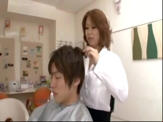 reality asian big tits Rin Kajika is a busty hair stylist